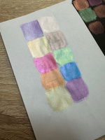 Акриловые краски набор 10 цветов, металлик художественные WiMi #110, Захарова Д.