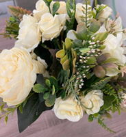Искусственный букет цветов пионовидные розы. Цветочная композиция для декора из 3-х веток. #3, Лиана Ч.