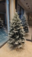 Искусственная новогодняя елка Sevilla 180см, Литая+ПВХ, заснеженная ель для праздника Рождество и Новый Год 2023 #1, Константин К.