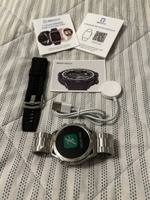 SMART PRESENT Умные часы Смарт часы мужские наручные круглые умные Smart Watch Ultra M, 37mm, Серебристый #2, Тема Н.