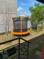Батут с защитной сеткой Jump Trampoline inside Orange 8ft, 244 см, для дачи, для детей, для взрослых #7, Вадим С.