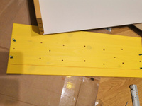 Желтый Комод деревянный 4 ящика Раст для вещей и игрушек с органайзерами из массива сосны #9, SNG