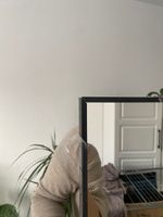Интерьерное декоративное зеркало большое прямоугольное в раме на стену в спальню, TODA ALMA 160х50 см. Черное #136, Наталия К.