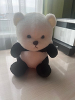 Панда с капюшоном черно-белый 35 см. мягкая игрушка для детей, медведь, обнимашка, домашний питомец #62, ОЛЕГ П.