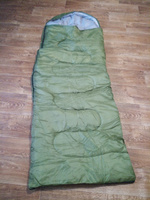 Спальный мешок туристический, 220 х 75 см, до -20 градусов, 700 г/м2, хаки #3, Алексей В.