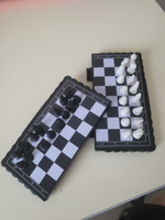 Шахматы магнитные пластиковые дорожные 13*13см / настольная игра классическая #5, лариса и.
