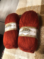 Пряжа Alize Angora Gold (Ангора Голд) - 2 мотка Цвет: 36 терракот 20% шерсть, 80% акрил 100г 550м #9, Ольга Б.