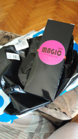 Фаллоимитатор с яичками Magic toy дилдо, силиконовый, черный, без вибрации,15 см, размер S #8, Яна И.