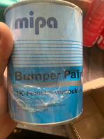 Краска для пластика Mipa Bumper Paint 1K структурная, серая, 1 литр, для бампера #17, Дмитрий Н.