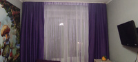 LUX CURTAIN Комплект штор декор 250х300см, фиолетовый #25, Мария К.