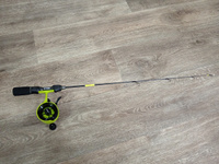 Катушка мультипликаторная для зимней ловли Admiral Fishing Reel 60(3+1bb), с курком, рукоять слева, передаточное отношение 3,2:1, цвет Lime #18, Жуков М.