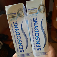 Зубная паста Sensodyne Восстановление и Защита Отбеливающая для чувствительных зубов с кальцием и фтором, для длительной защиты от кариеса, 75 мл, 2 шт #26, Ирина А.