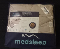 Одеяло двуспальное, зимнее MEDSLEEP "Sonora" теплое 400 г/м2, в хлопковом чехле с верблюжьей шерстью, 175x200 #55, Анна Н.