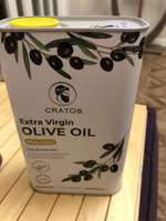 Оливковое масло Extra Virgin Olive Oil нерафинированное первого холодного отжима, Греция, 1 л, жестяная банка #1, Лариса Б.