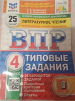 Трофимова Е.В. ВПР Литературное чтение Типовые задания 25 вариантов 4 класс "Экзамен" #3, Юльчик Ю.