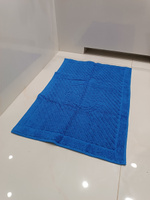 Полотенце-коврик махровое для ног TM TEXTILE 50x70 синий 14, 1шт.,плотность 700 #37, Ирина