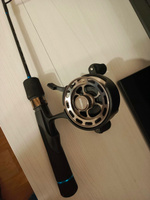 Катушка мультипликаторная для зимней ловли Admiral Fishing Reel 60(3+1bb), с курком, рукоять слева, передаточное отношение 3,2:1, цвет шпули металик #20, Денис А.