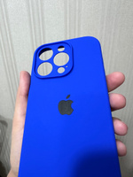 Силиконовый чехол на Айфон 14 Про с защитой камеры с логотипом / Silicone Case iPhone 14 Pro camera protect #6, Александрина К.