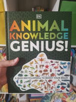 Animal Knowledge Genius A Quiz Encyclopedia to Boost Your Brain "энциклопедия-викторина о животных" иллюстрированное издание для детей #1, Р