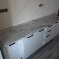 Столешница для кухни Скиф 800х600x26мм с кромкой. Цвет - Паладина серая #50, Наталья Д.