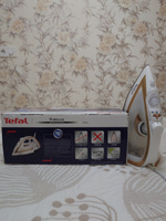 Паровой утюг Tefal Puregliss FV8042E0 с функцией автоотключения, паровым ударом 270 г/мин, подошвой Durilium Airglide Autoclean, 2900 Вт, белый/медный #31, Андрей Ч.