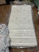 Беспружинный ортопедический односпальный матрас 90x180 см Eco Mattress Soft 14Sk, ППУ, средняя жесткость, в рулоне #40, Ольга А.