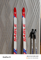 Комплект лыжный без насечек STC Sable XT TOUR (WAX, 190/150 (+/-5 см), крепление: NNN) бело-красно-синий #3, Артем Н.