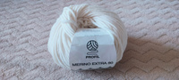 Пряжа мериносовая шерсть Profil - Merino Extra 90 (002 - молочный), 90м/50г, 3 шт. (Профил - Мерино Экстра)) #32, Мария В.