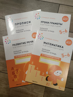 Большие рабочие тетради для дошкольников 5+. Для подготовки детей 5-6 лет к школе. ОТ РОЖДЕНИЯ ДО ШКОЛЫ. ФГОС. ФОП. Одна тетрадка / Комплект из 4 (математика, прописи, развитие речи, грамота) | Денисова Дарья, Дорофеева А. М. #2, Ксения Г.