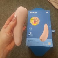 Вакуумный стимулятор с вибрацией Satisfyer Curvy 2+ с возможностью управления через приложение Сатисфаер вакумный вибратор женский #7, Ольга Ч.