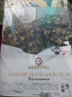 Merrytex Комплект постельного белья, Полисатин, Двуспальный с простыней Евро, наволочки 70x70 #37, Елена П.