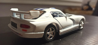 Машинка металлическая Kinsmart 1:36 Dodge Viper 5039DKT инерционная, двери открываются / Бело-синий #14, Сергей И.