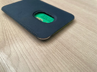 Картхолдер для iPhone Wallet FineWoven MagSafe / анимация NFC / MagSafe / Картхолдер кошелек для iPhone / темно-синий #5, Артемий