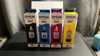 NEW Чернила для принтеров Epson, комплект T664/673 для L100, L110, L120, L200,L222, L210, L300, L350, L355, L550, L1300, L132, L222, L312, L364, L366, L456, L382, L386, L3050. 4x100мл., краска для принтера epson, чернила для принтера #5, Алексей И.