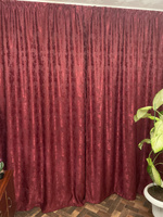 Curtain & Textile Комплект штор Домашней волшебнице 250х400см, Бордовый #80, Инна Г.