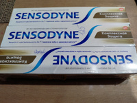 Зубная паста Sensodyne Комплексная Защита, для чувствительных зубов, с фтором, 75 мл 3 шт #19, Дмитрий А.