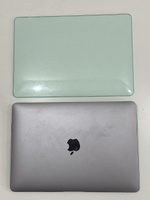 Чехол накладка для ноутбука Apple Macbook Air 13 A1932 / A2179 / A2337 2018 - 2022 года - светло-зеленый глянцевый защитный противоударный гипоаллергенный пластиковый #80, Милена К.