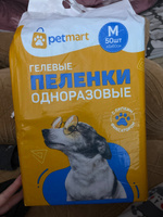 Пеленки для животных одноразовые впитывающие гелевые с липким фиксатором PetMart 45х60 50 штук #45, Яна О.