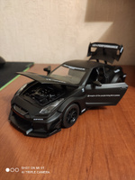 Коллекционная модель машинки Nissan Skyline GT-R R35 (Ниссан ГТР) Годзилла, масштаб 1:24, открываются двери, капот, багажник, свет фар, звук мотора #39, Александр А.