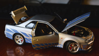 Коллекционная модель машинки Nissan Skyline GT-R R34 (Ниссан ГТР) масштаб 1:24 #57, Фёдор С.