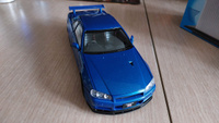 Коллекционная модель машинки Nissan Skyline GT-R R34 (Ниссан ГТР) масштаб 1:24 #47, Сергей З.