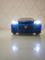 Коллекционная модель машинки Nissan Skyline GT-R R34 (Ниссан ГТР) масштаб 1:24 #34, Стёпа С.