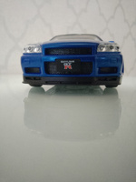 Коллекционная модель машинки Nissan Skyline GT-R R34 (Ниссан ГТР) масштаб 1:24 #33, Стёпа С.