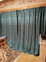 Curtain & Textile Комплект штор Домашней волшебнице 230х500см, изумрудный #62, Татьяна Р.