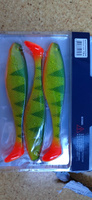 Приманка силиконовая Narval Commander Shad 18cm цв. #019 Yellow Perch / Виброхвост для джига на судака, щуку / Силикон Командер Шед #10, Дмитрий К.