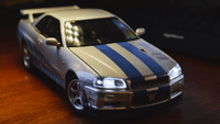 Коллекционная модель машинки Nissan Skyline GT-R R34 (Ниссан ГТР) масштаб 1:24 #48, Фёдор С.