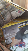 Пароочиститель Karcher SC 2 EasyFix, белый + аксессуары VELERCART: насадка для окон, 3 плотные салфетки для уборки ламината, 6 круглых щеток с пластиковой щетиной в сумке. #24, Денис З.