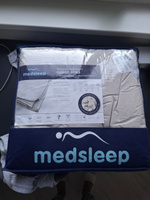 Одеяло Евро, зимнее MEDSLEEP "Aries" теплое 500 г/м2, в хлопковом чехле с алтайской овечьей шерстью, 200x210 #59, Ольга