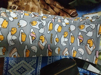 Новогоднее Полотенце кухонное 45х60 (3 шт) вафельное Crazy Getup, Гудетама / Gudetama / Яйцо #30, Юлия П.