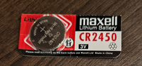 Maxell Батарейка CR2450, Li-ion тип, 1 шт #2, Сергей К.